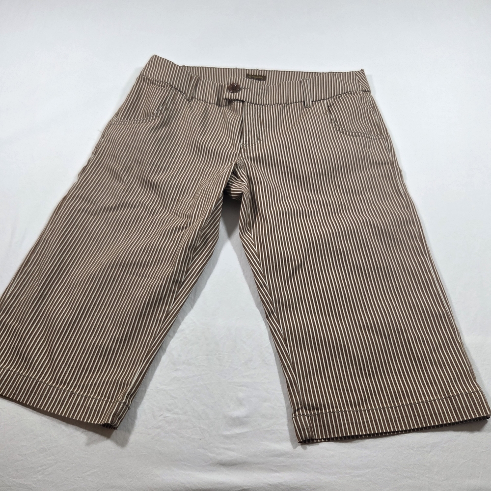 Copper Key Men's Brown Striped Chinos